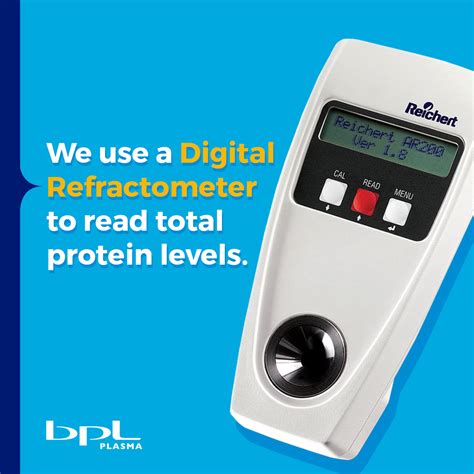 how to use a refractometer to test total protein|total protein conversion factor.